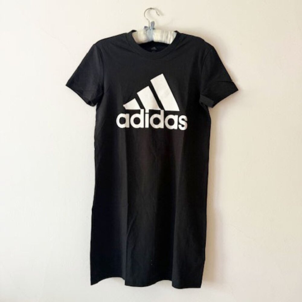 Adidas Black T-Shirt Dress — Women's SZ Medium